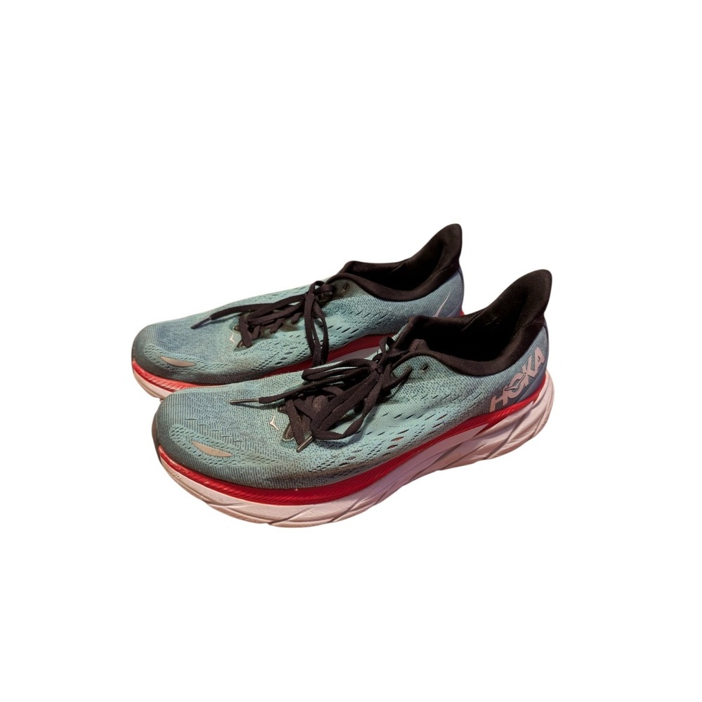 Hoka One One Clifton 8 Mens Running Shoes Teal Blue 1119393 RTAR Size 10.5 EE